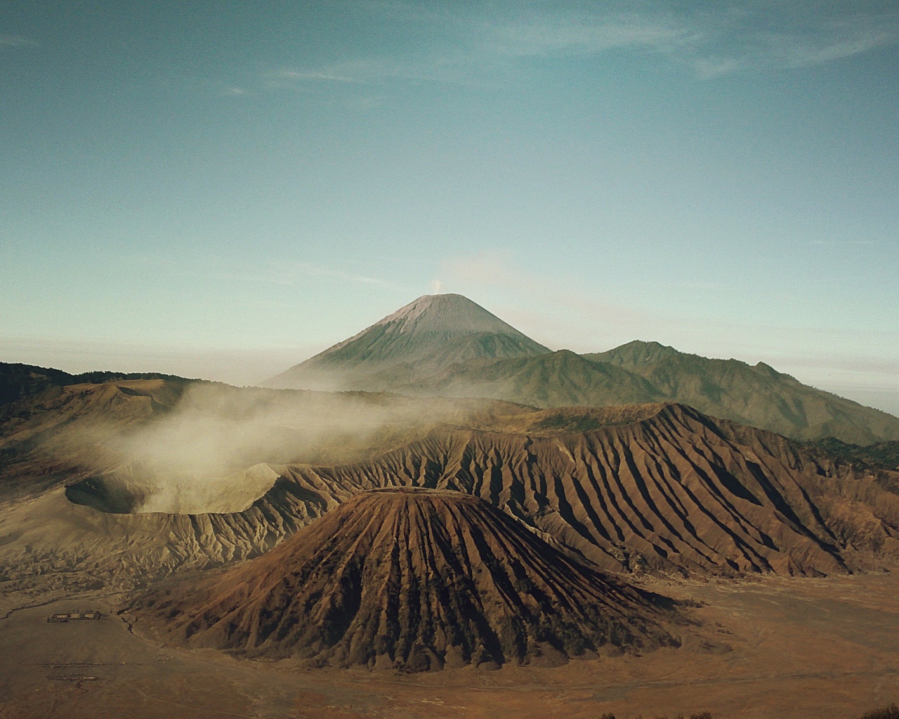 Craters of the volcano Bromo, Indonesia