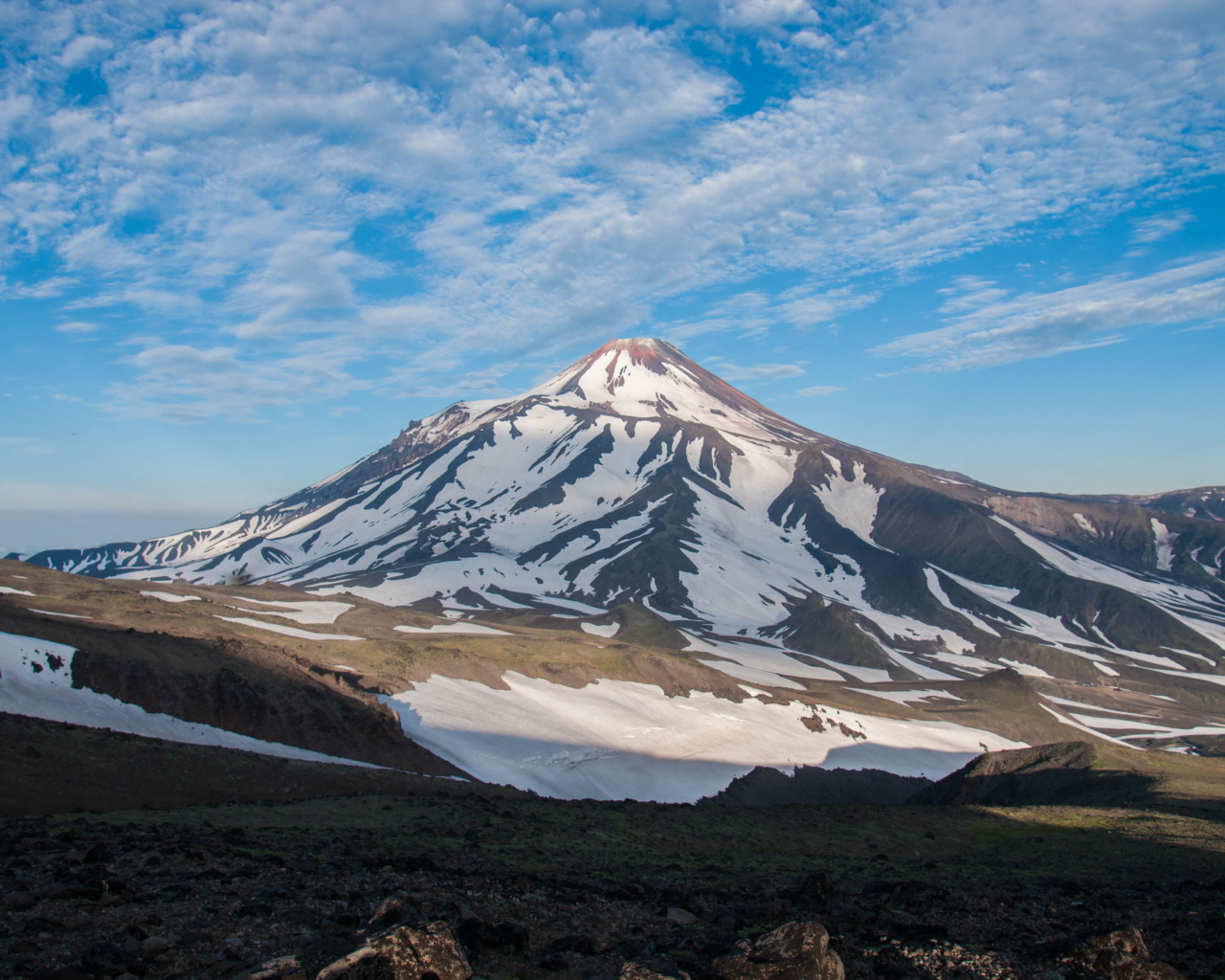 Вулкан Авачинская сопка, Камчатка  
