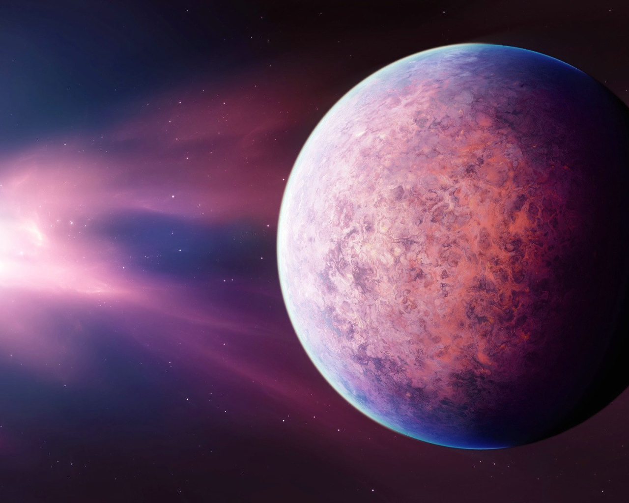 Пурпурная планета солнечной системы 