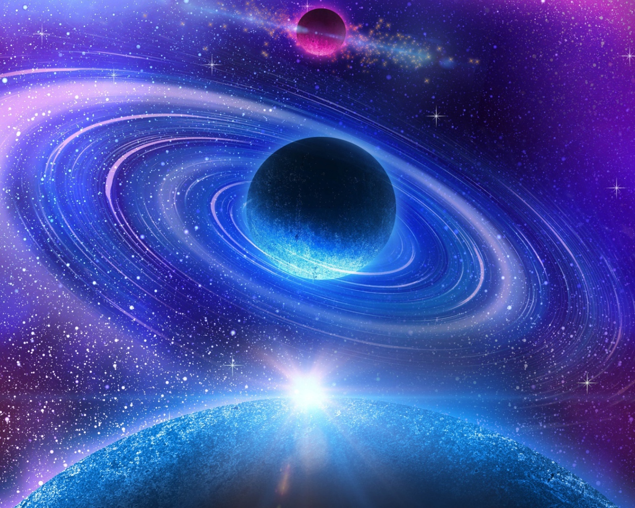 Космическая галактика планета Нептун