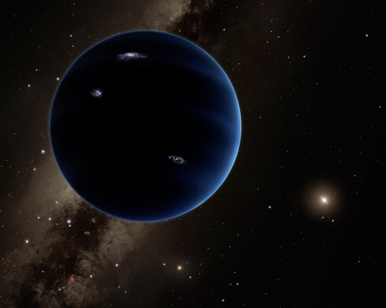 Восьмая планета Нептун  в звездной галактике 