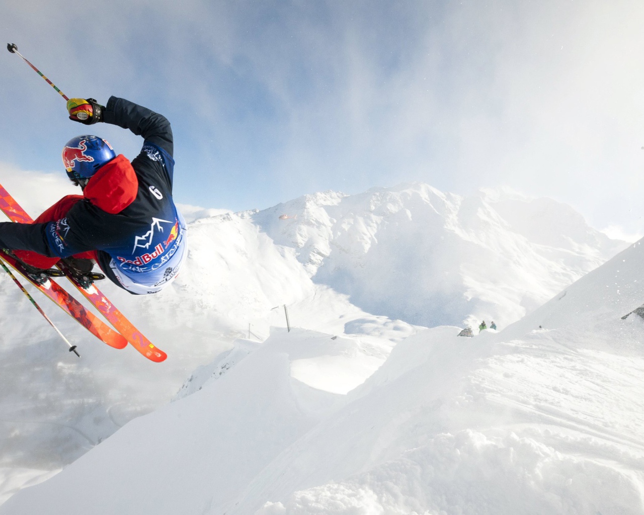 Опасный прыжок лыжника  