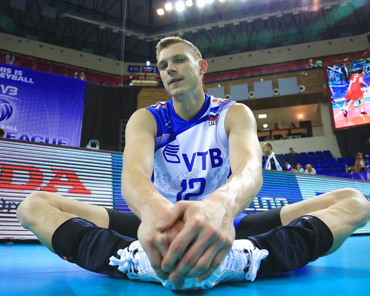 Российский спортсмен волейбольной команды Динамо Константин Бакун 