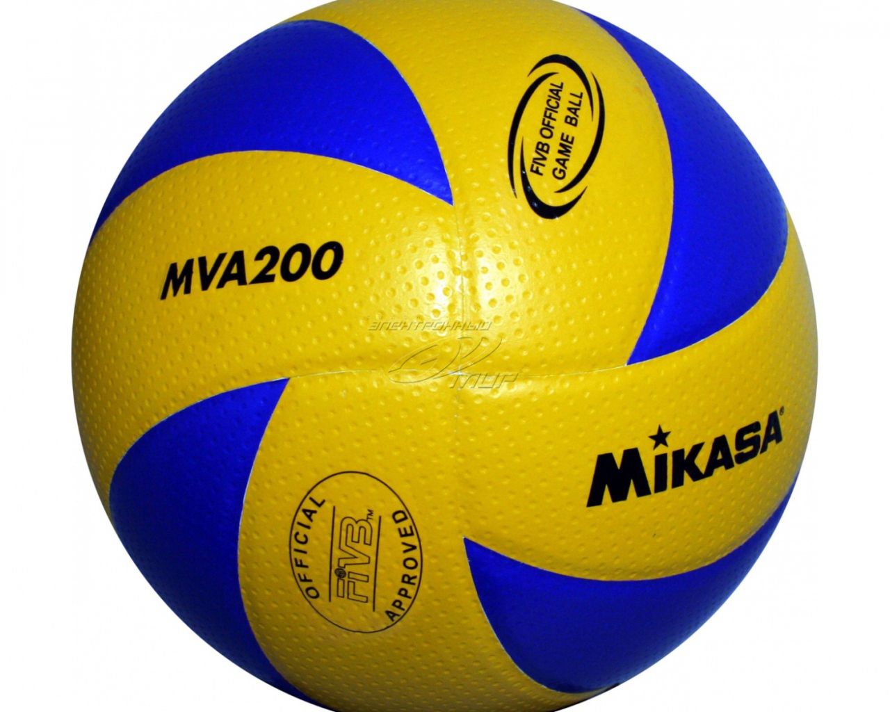 Волейбольный мяч на белом фоне