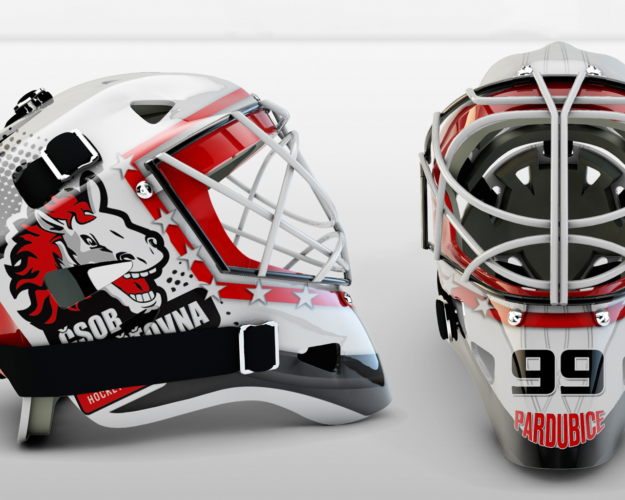 Хоккейный вратарский шлем 