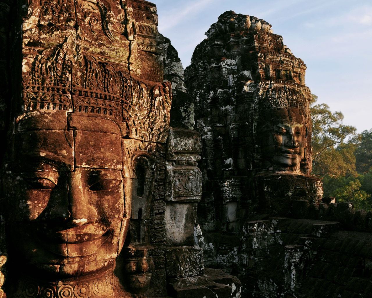 Развалины старого храма, Камбоджа 