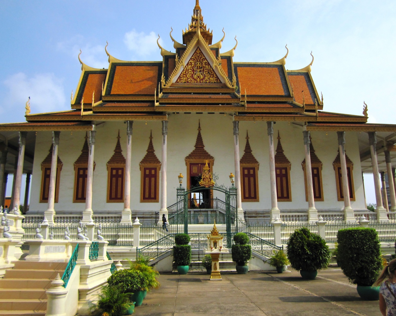 Храм на территории королевского дворца в Пномпене, Камбоджа 