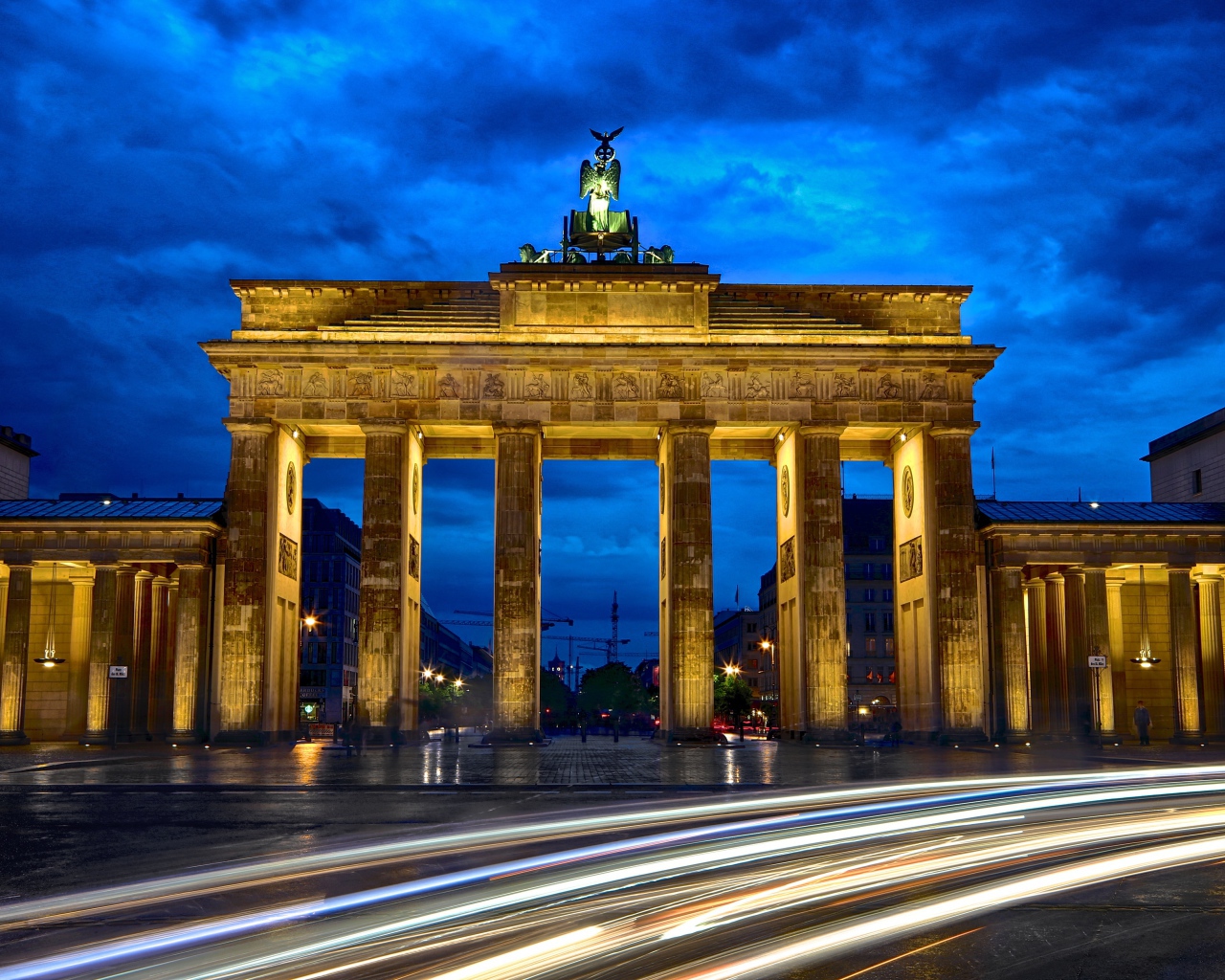 Architectural monument of the Brandenburg Gate, Berlin. Germany