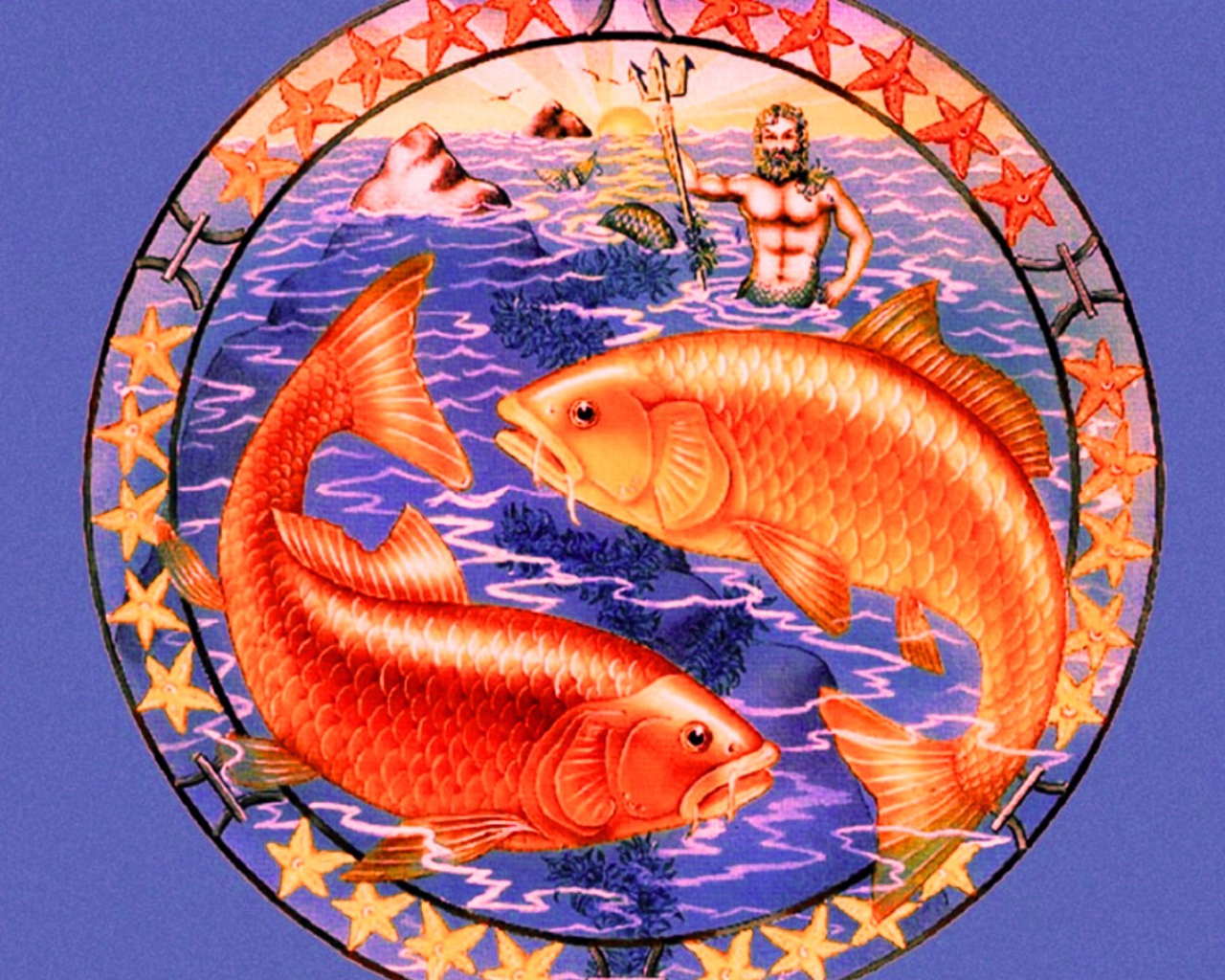 Знак зодиака Рыбы рисунок 