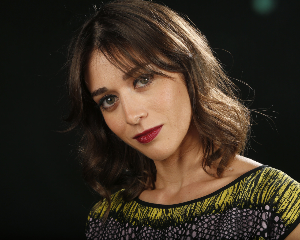 Актриса брюнетка Лиззи Каплан 