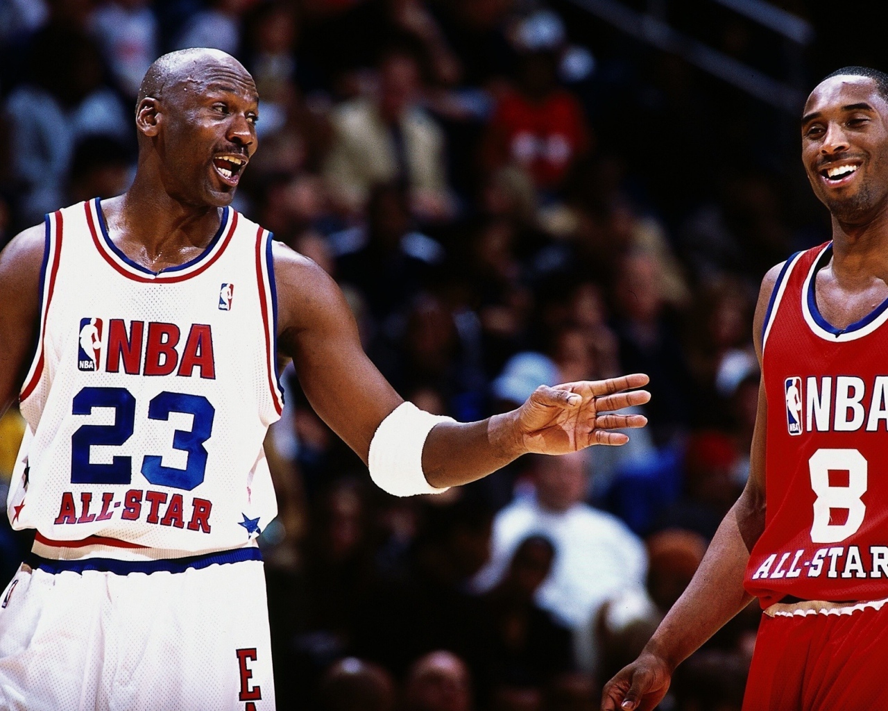 Basketball player Michael Jordan and Kobe Bryant, NBA