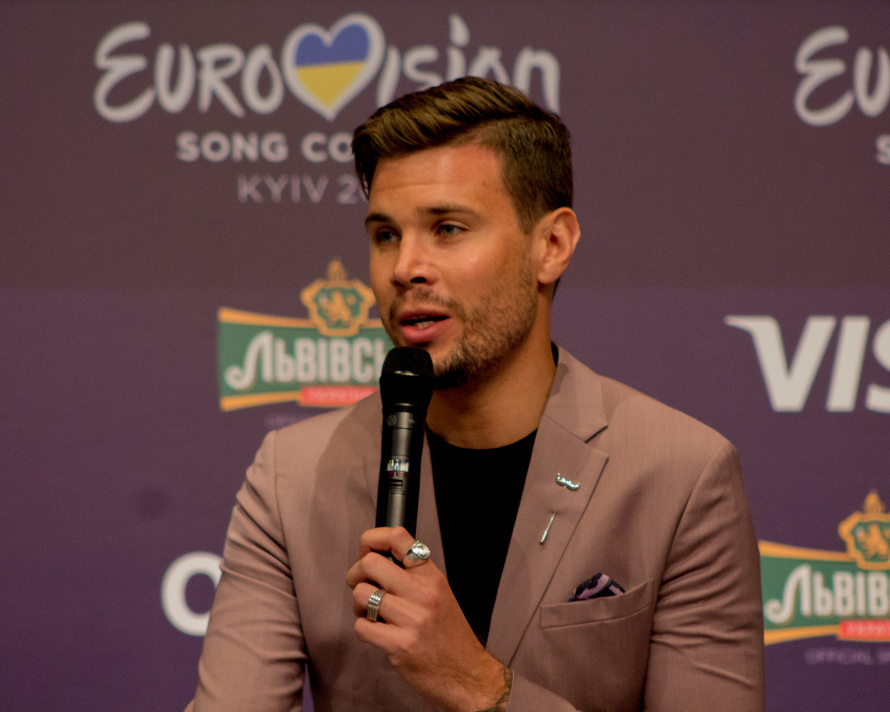 Eurovision Song Contest 2017 in Kiev from Sweden Robin Bengtsson