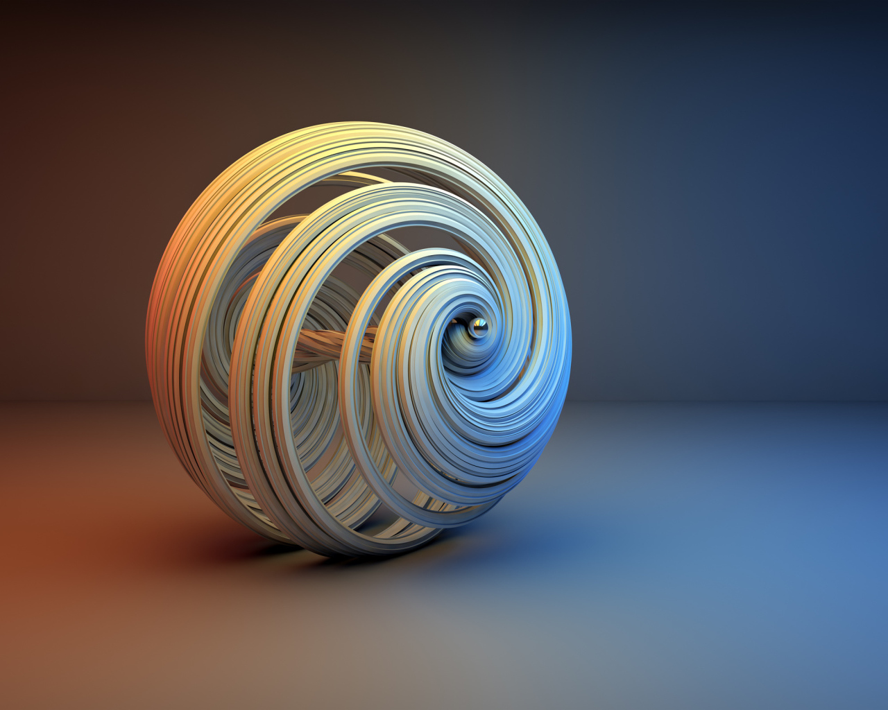 3д шар на сером фоне 