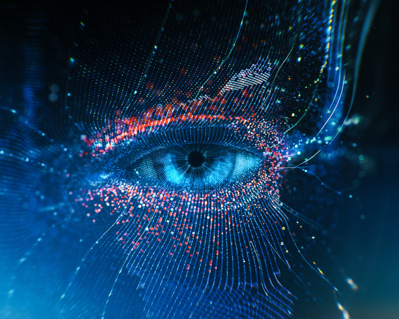 Абстрактный глаз 3д графика