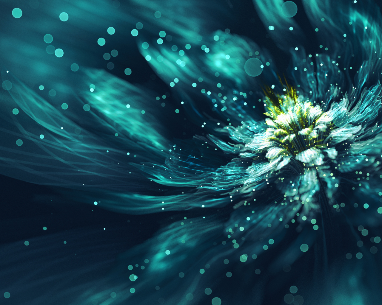 Красивый необычный фрактальный рисунок 3д графика