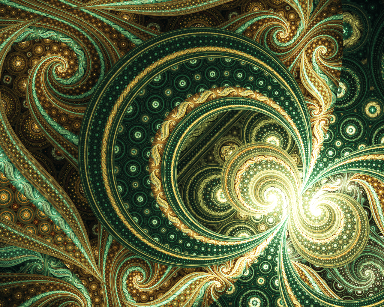 Красивый необычный фрактальный рисунок 