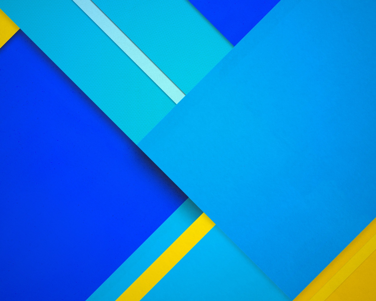 Голубые и желтые фигуры 3д графика