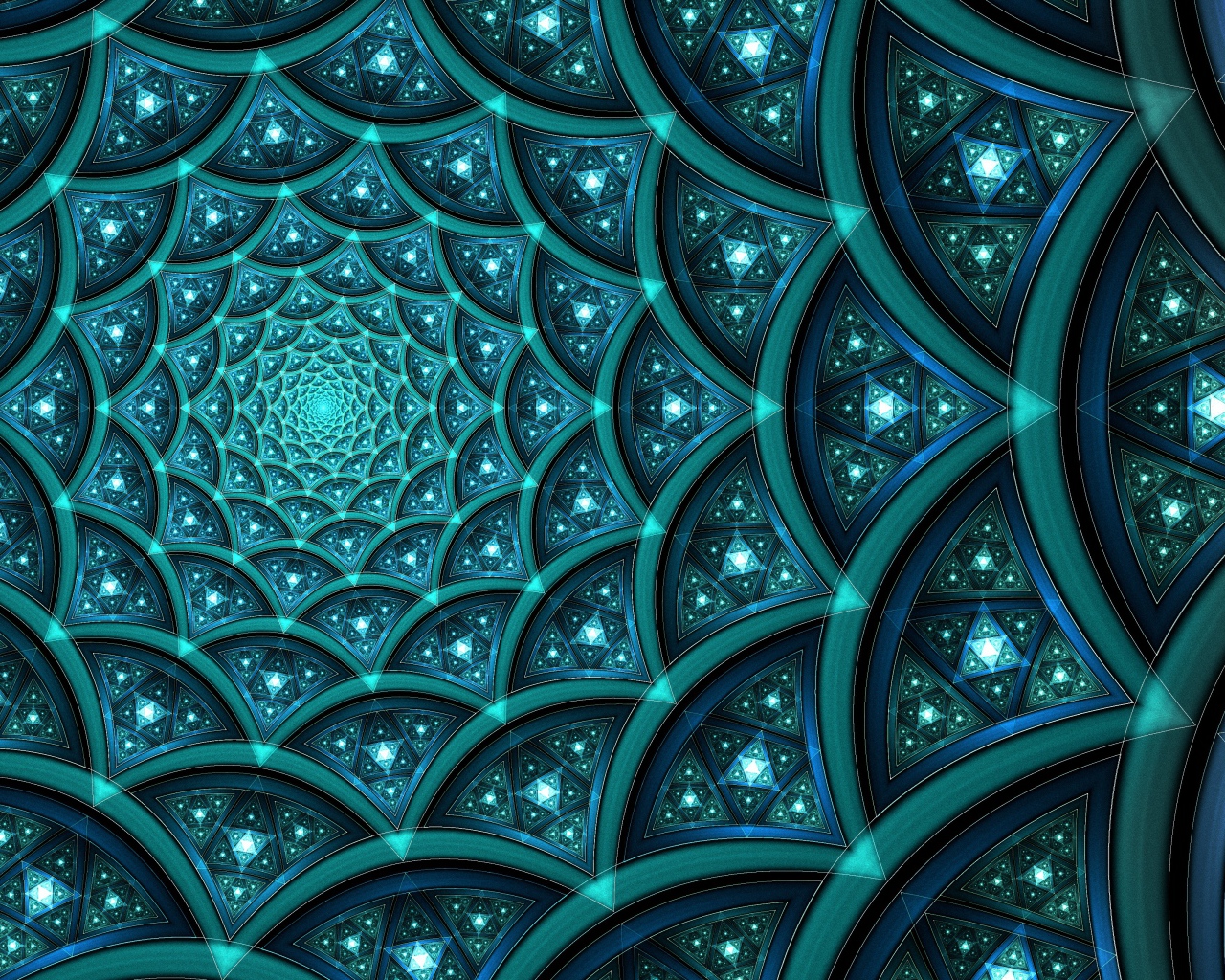 Фрактальный необычный красивый рисунок, 3д графика