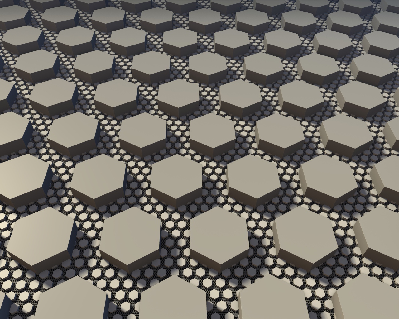Серые шестиугольники 3д графика