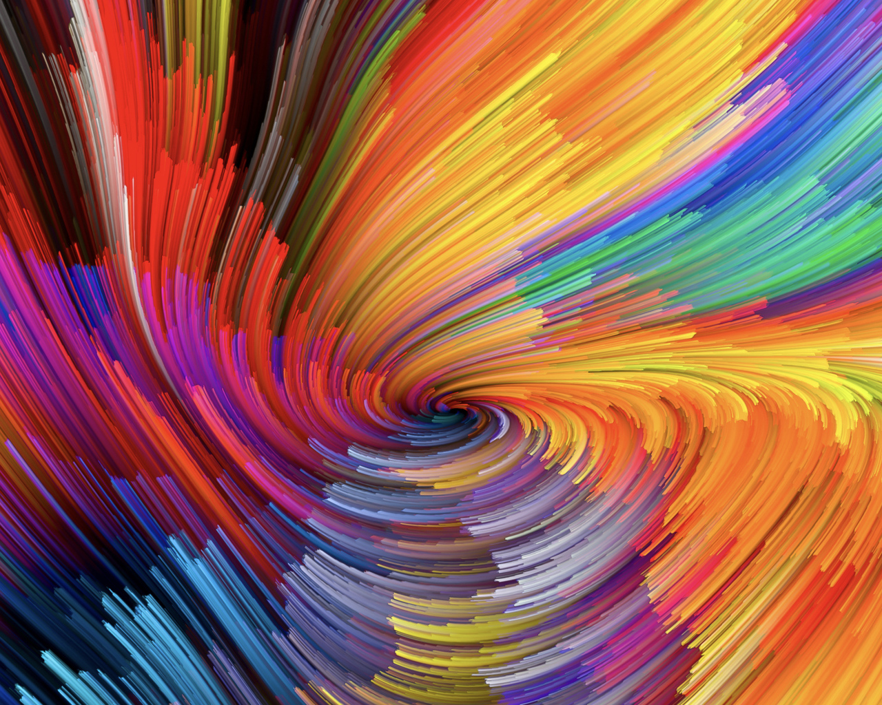 Разноцветная абстрактная воронка