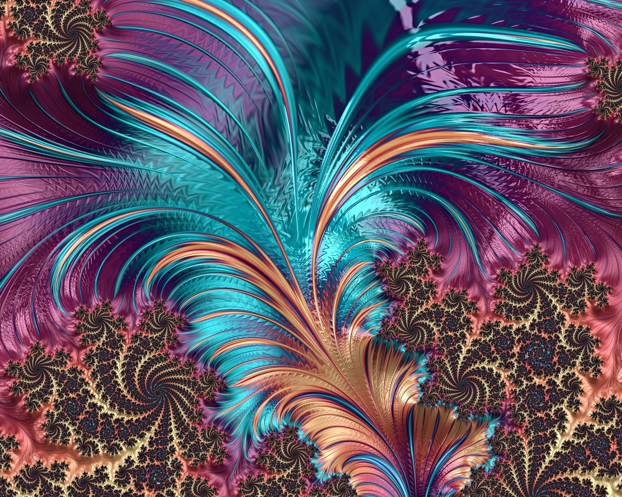 Разноцветный абстрактный рисунок