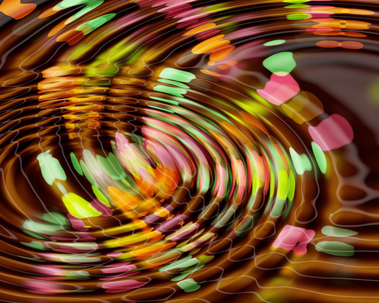 Разноцветные круги абстракция 