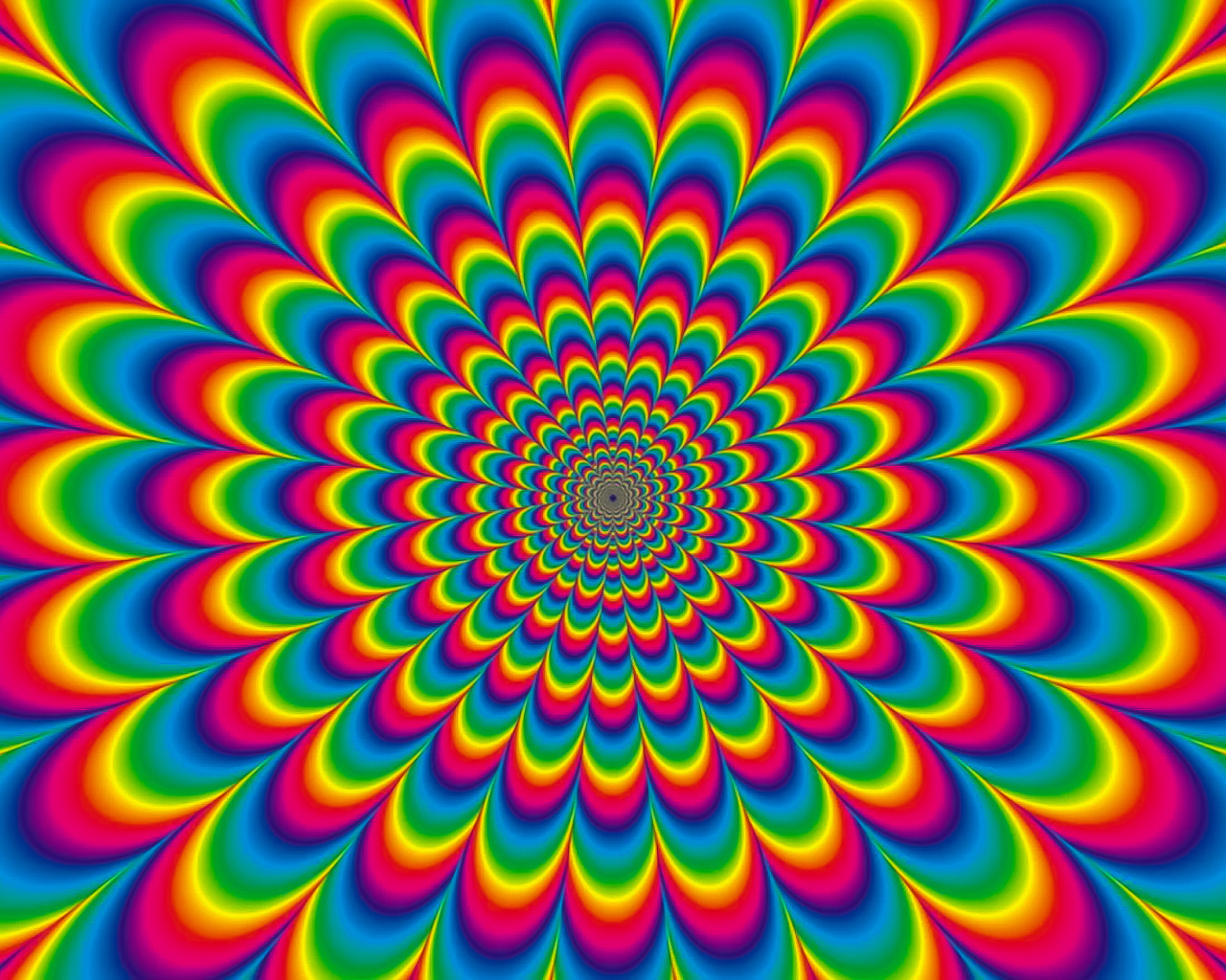 Разноцветный рисунок оптическая иллюзия