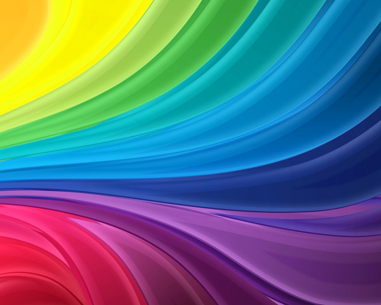 Разноцветные волны абстракция