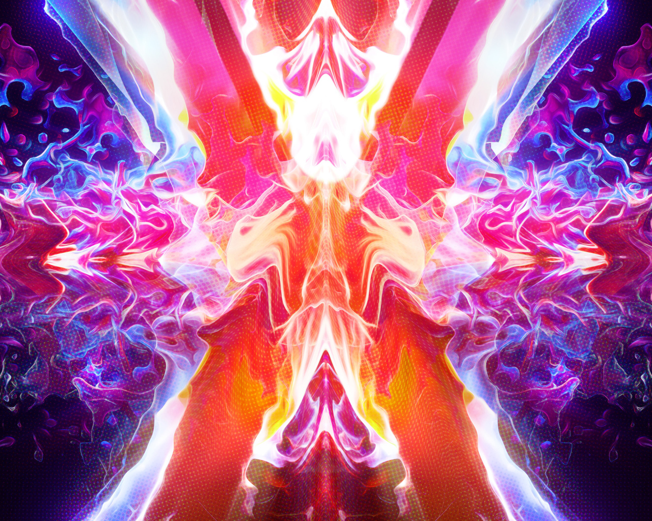 Неоновые энергетические волны, абстракция