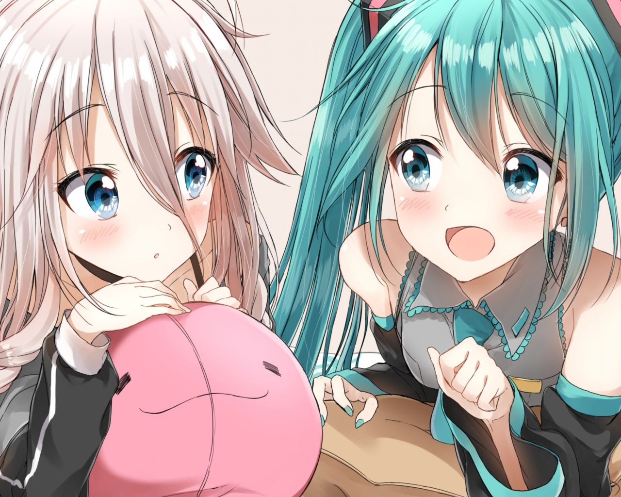 Две девушки аниме разговаривают 