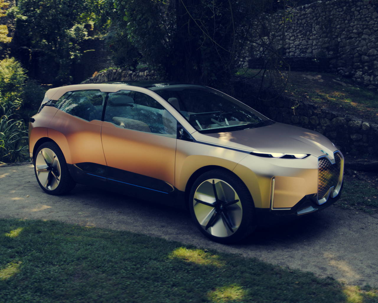Внедорожник BMW Vision INEXT на дороге 