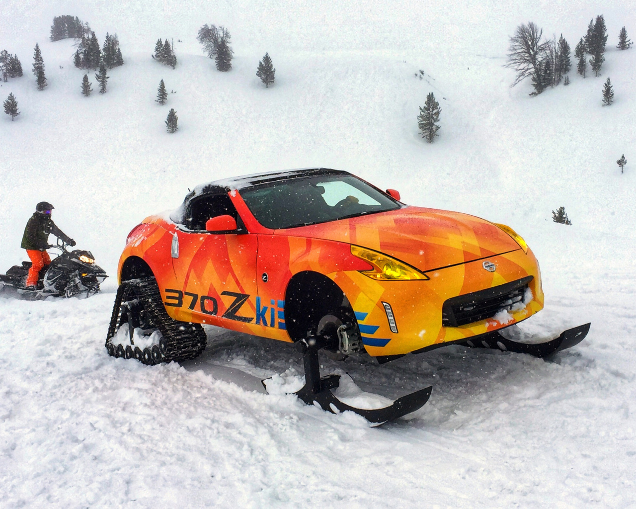 Автомобиль снегоход Nissan 370Zki, 2018