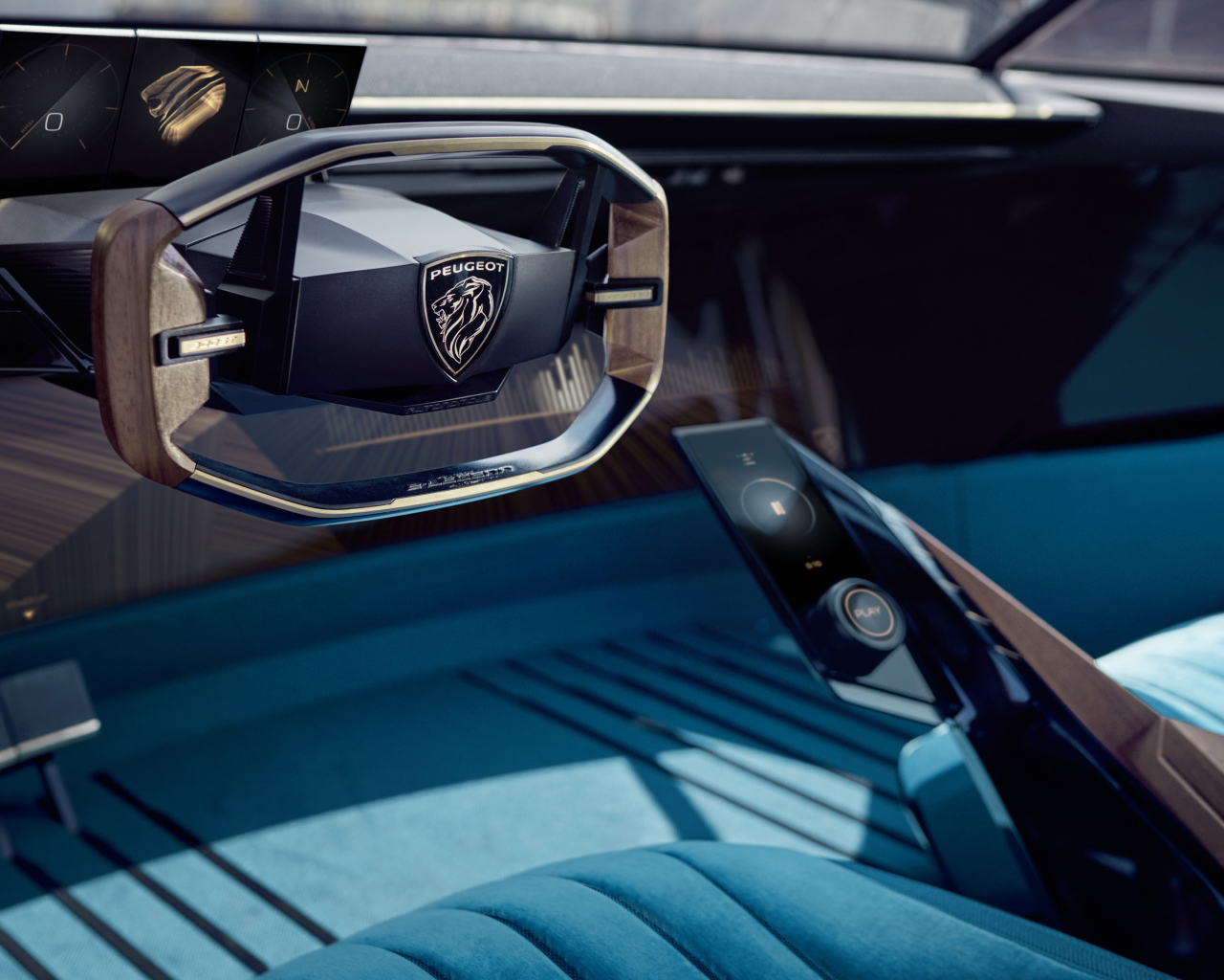 Салон автомобиля Peugeot E-Legend Concept