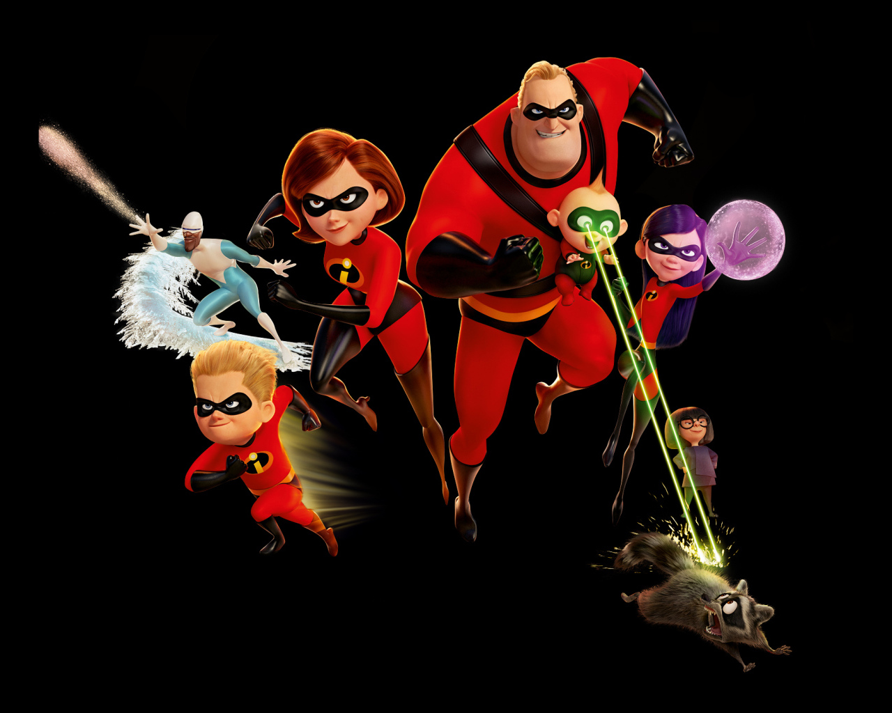 Персонажи мультфильма Суперсемейка 2, 2018