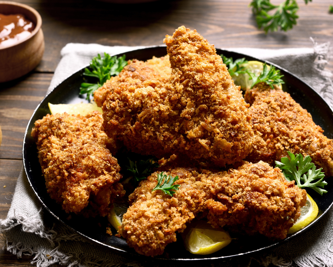 Запеченные хрустящие куриные крылышки