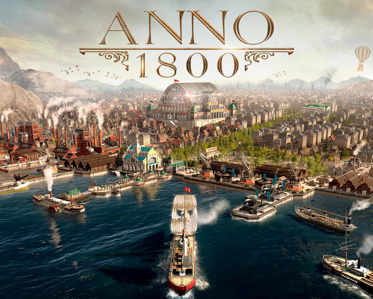 Постер новой компьютерной игры Anno 1800, 2019