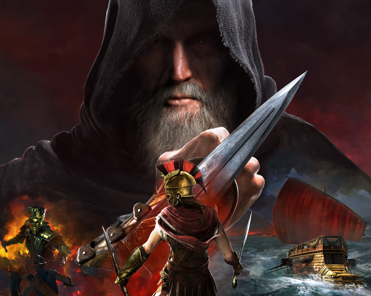 Кадр популярной компьютерной игры Assassin's Creed. Odyssey