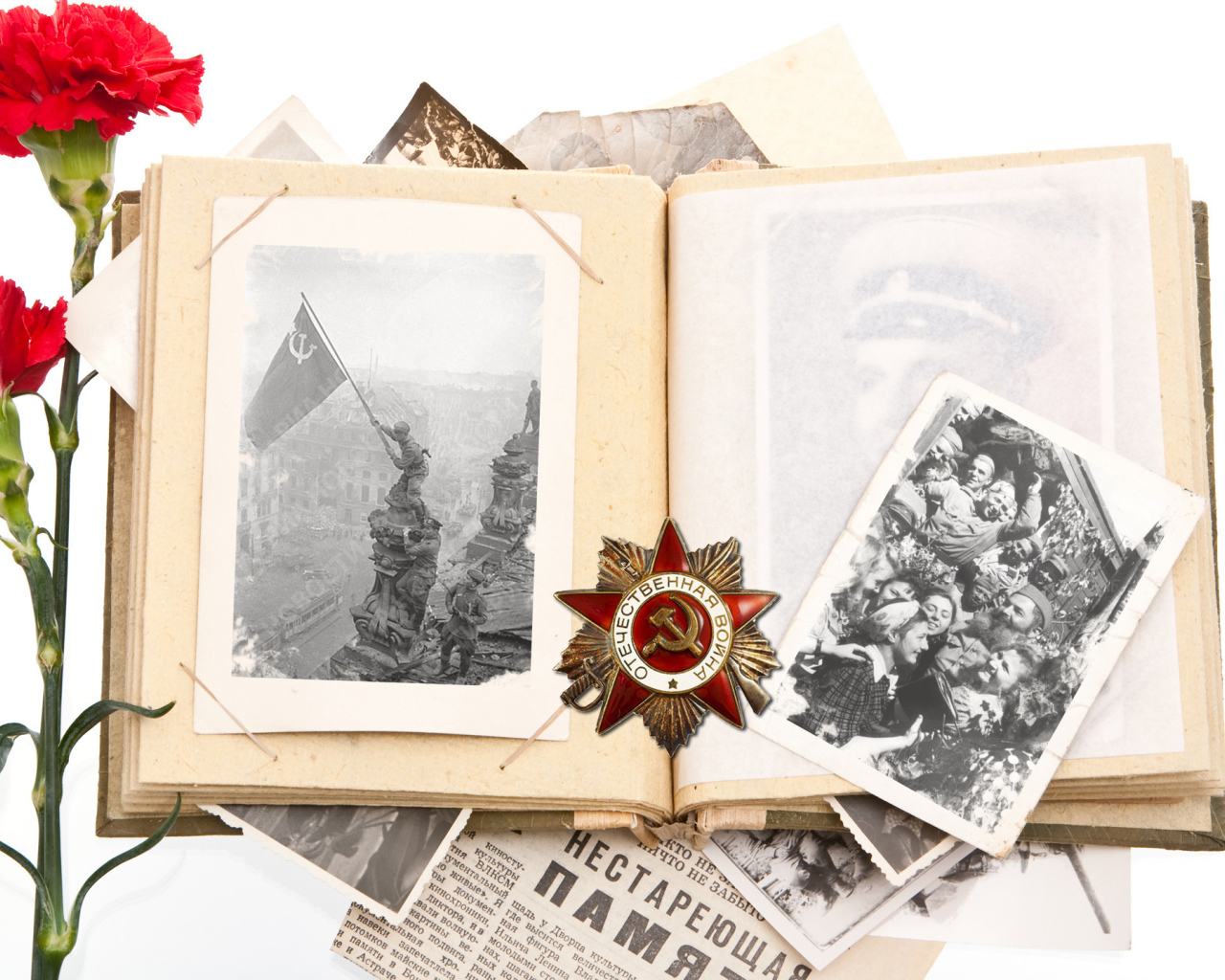 Книга памяти и Орден Отечественной войны на День победы 9 мая