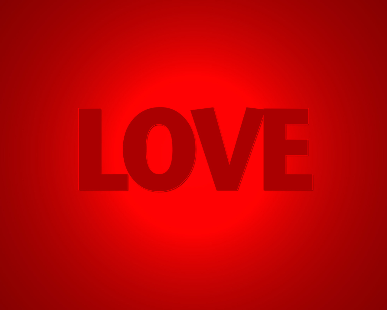 Надпись Любовь на красном фоне