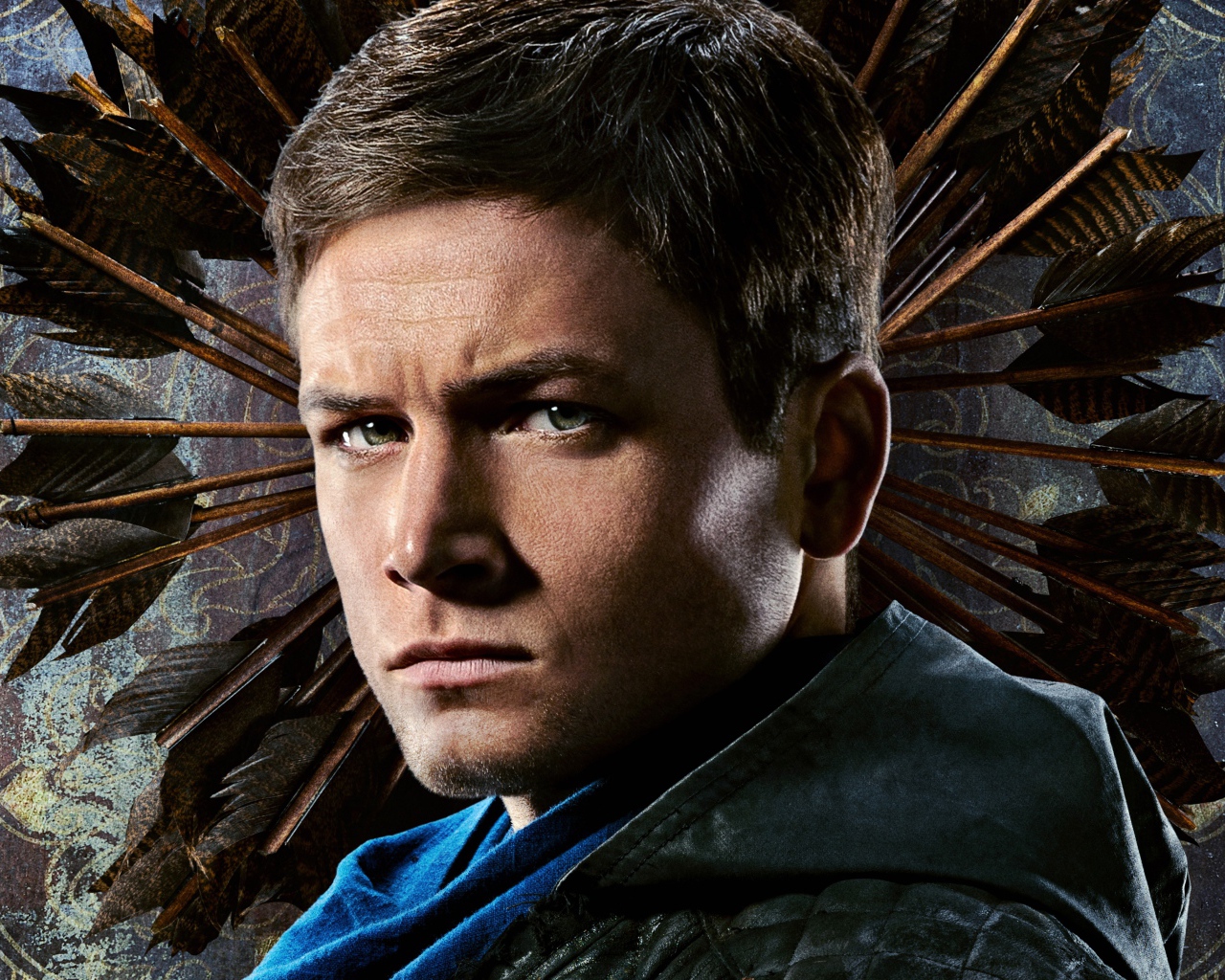 Актер Тэрон Эджертон в новом фильме Робин Гуд: Начало, 2018