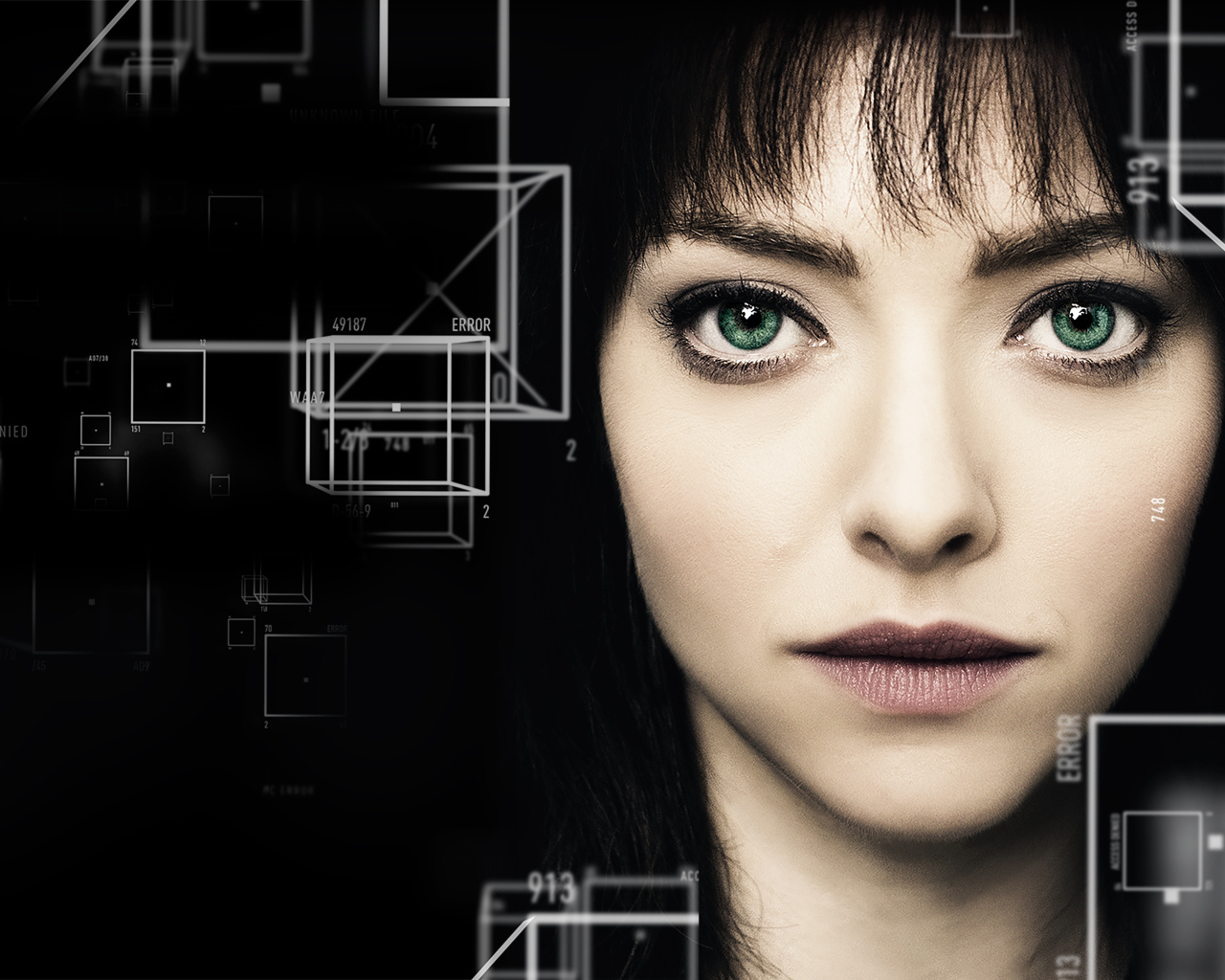 Актриса Аманда Сейфрид в фильме Анон, 2018