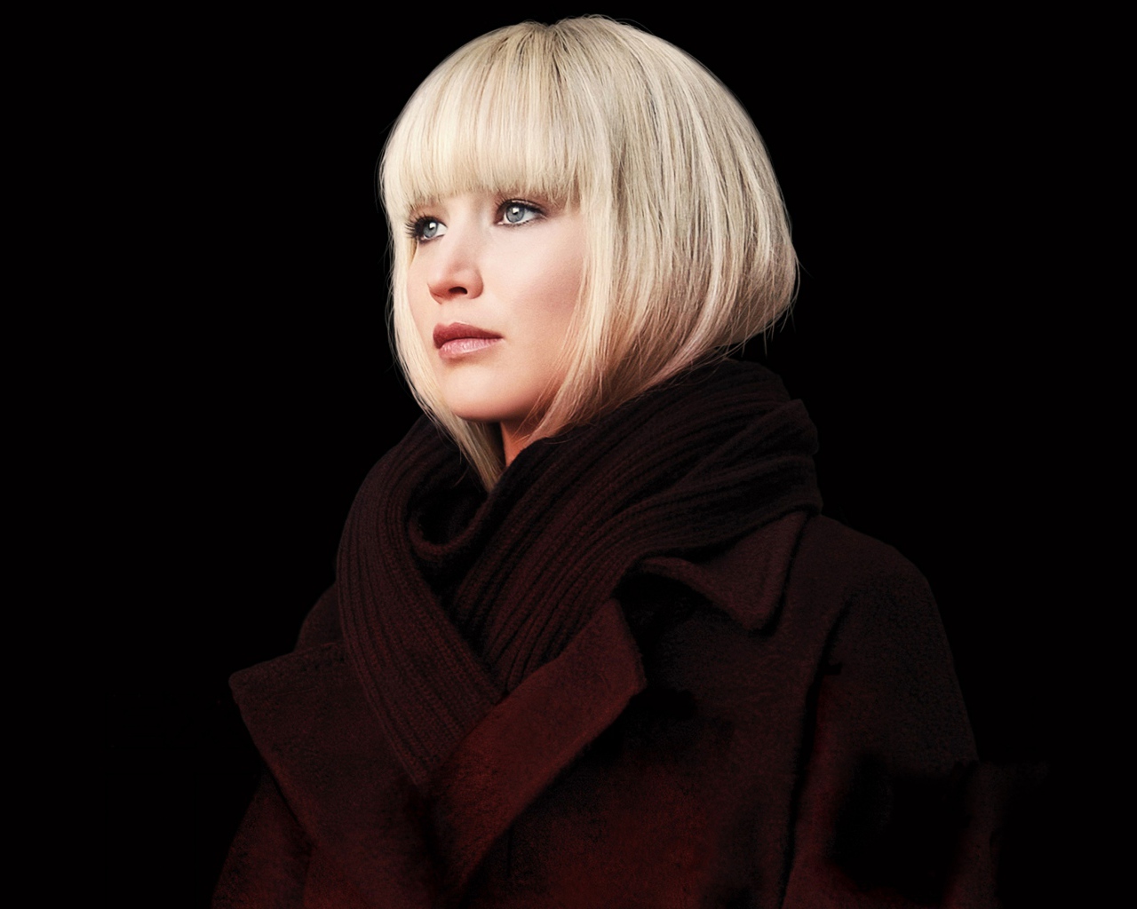 Актриса Дженнифер Лоуренс в фильме Красный воробей, 2018