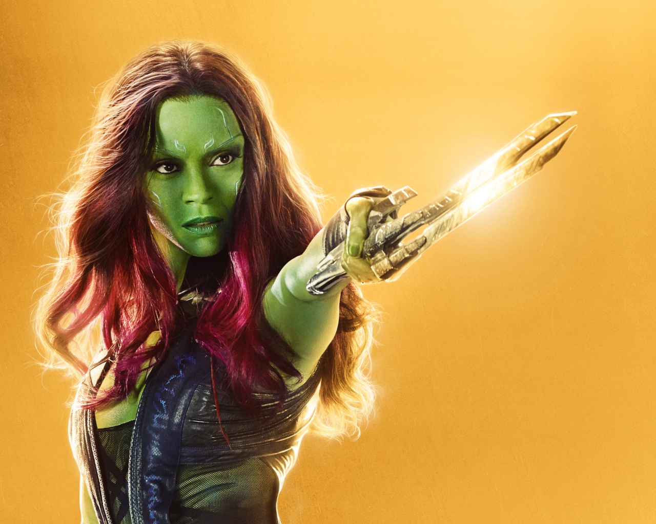 Гамора, персонаж фантастического фильма Мстители: Война бесконечности