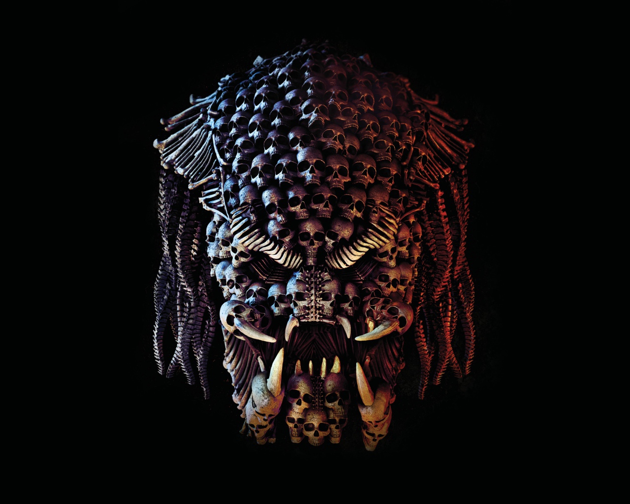 Фильм Хищник, 2018 на черном фоне