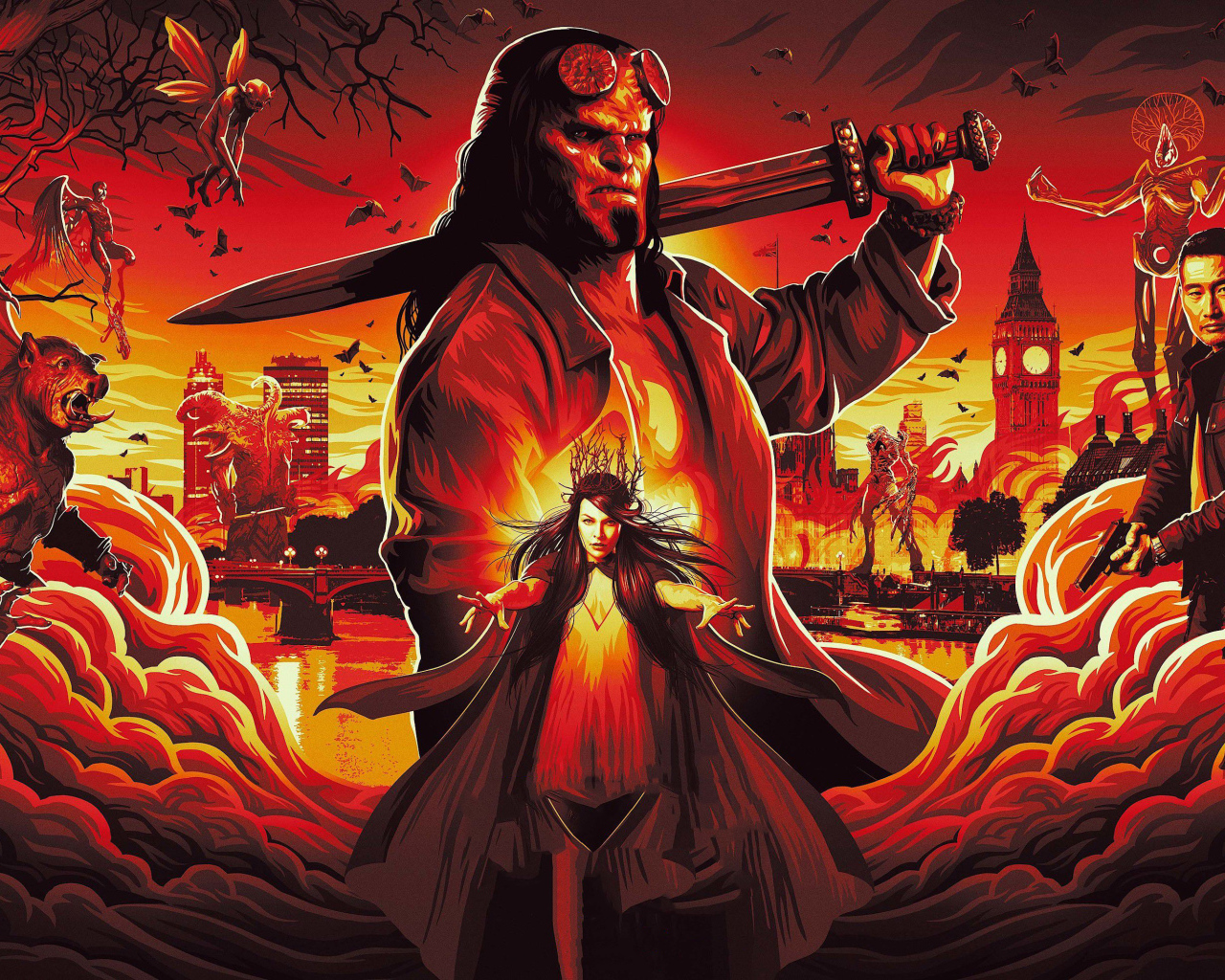 Постер нового фильма Хеллбой  2019