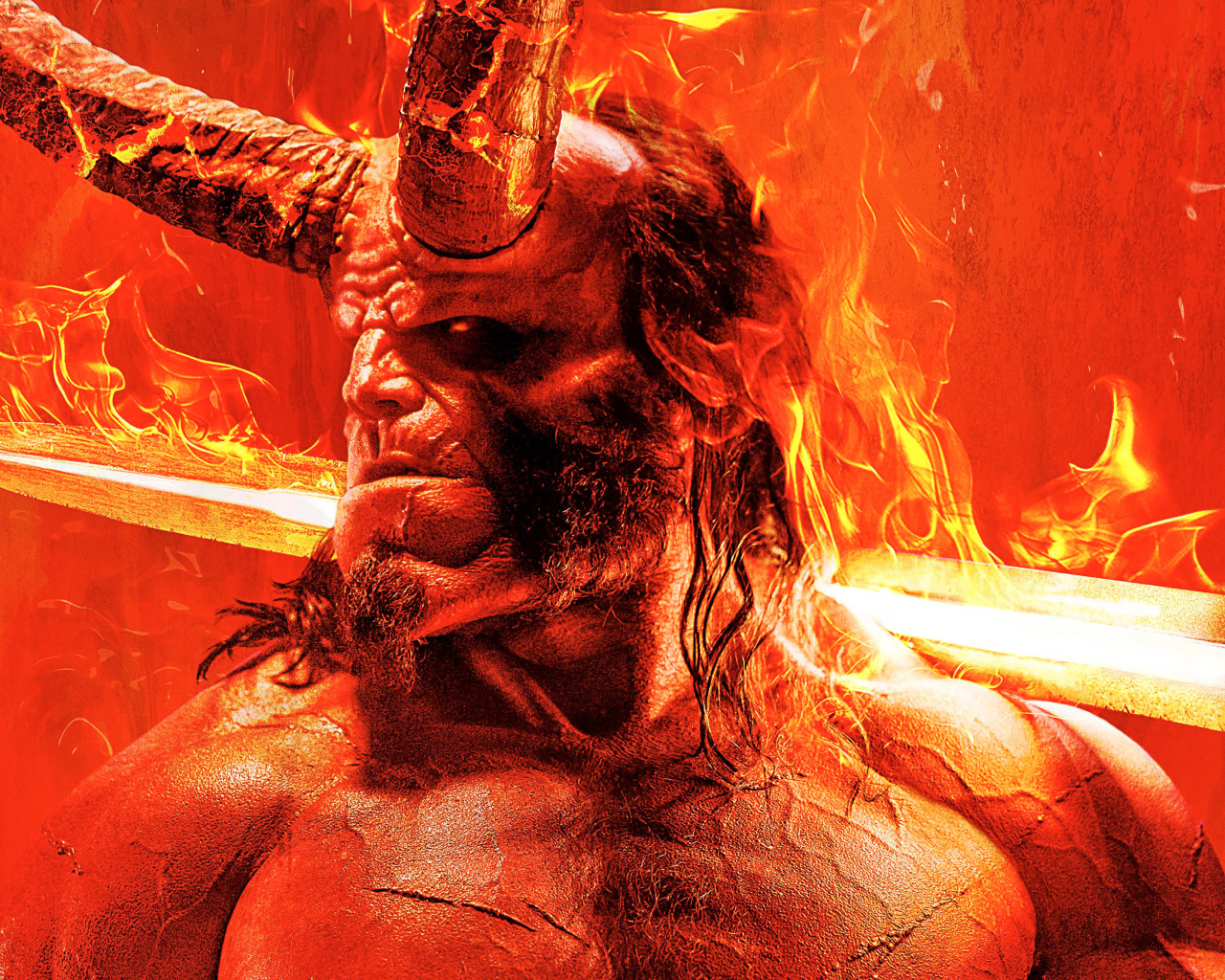 Постер нового фильма Хеллбой 2. Возрождение кровавой королевы, 2019