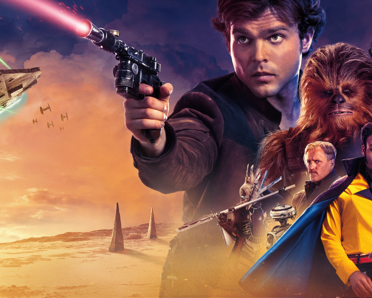 Постер нового фильма Соло. Звёздные войны. Истории, 2018