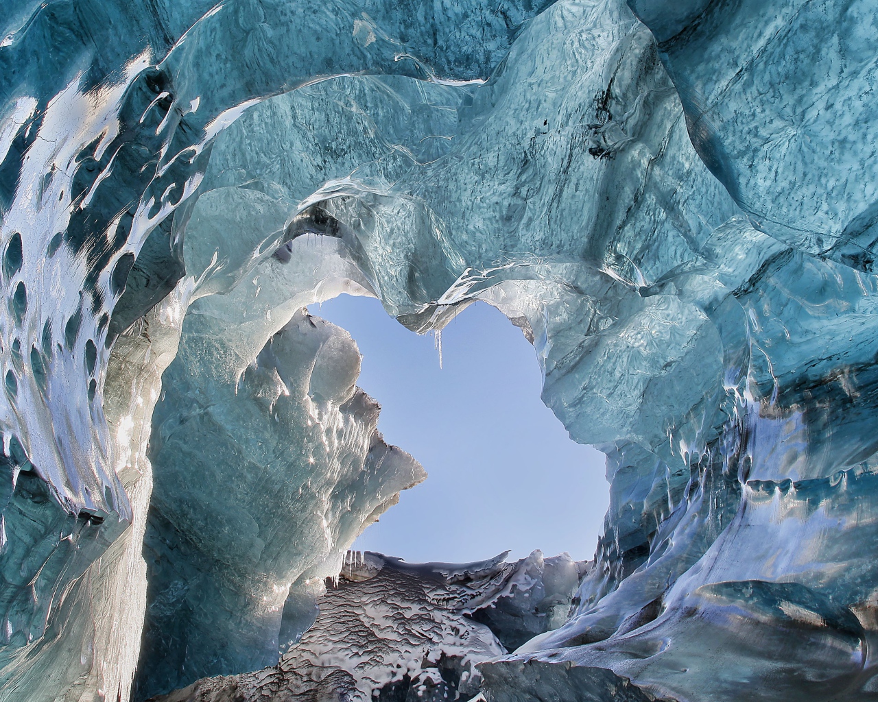 Красивый ледник Ватнайёкюдль, Исландия