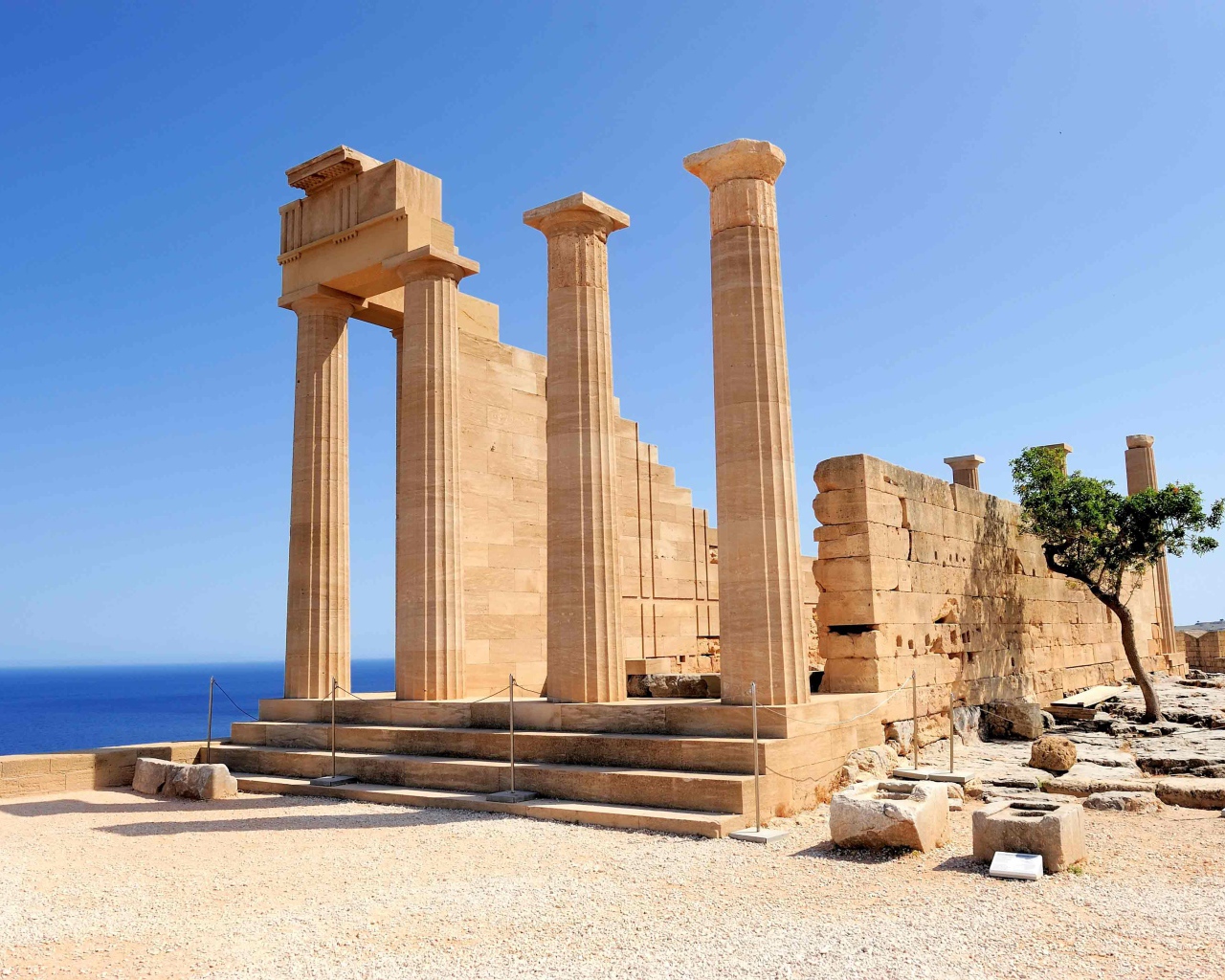 Acropolis in Lindos, Rhodes Island