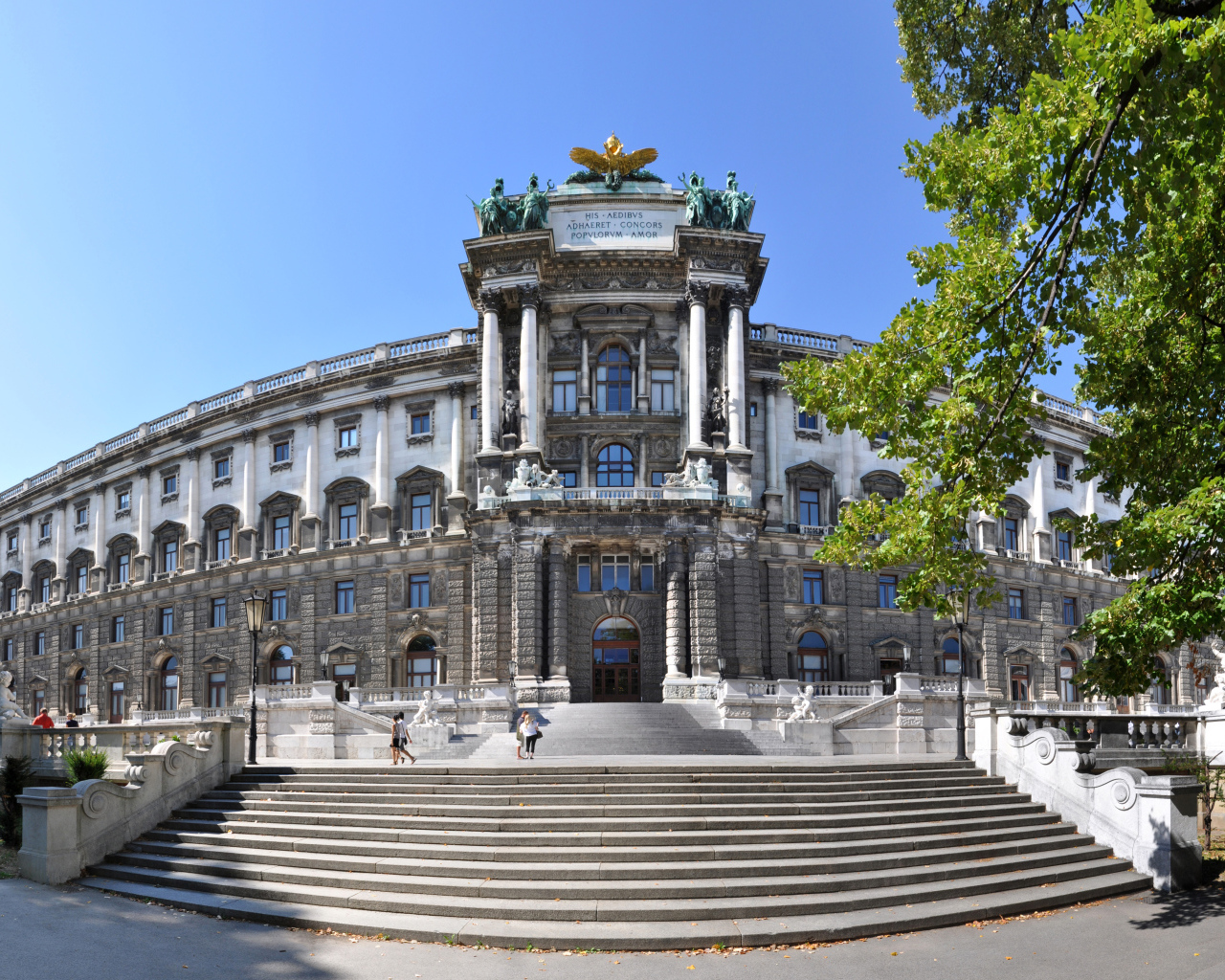 The building of the Hofburg residence, Vienna. Austria